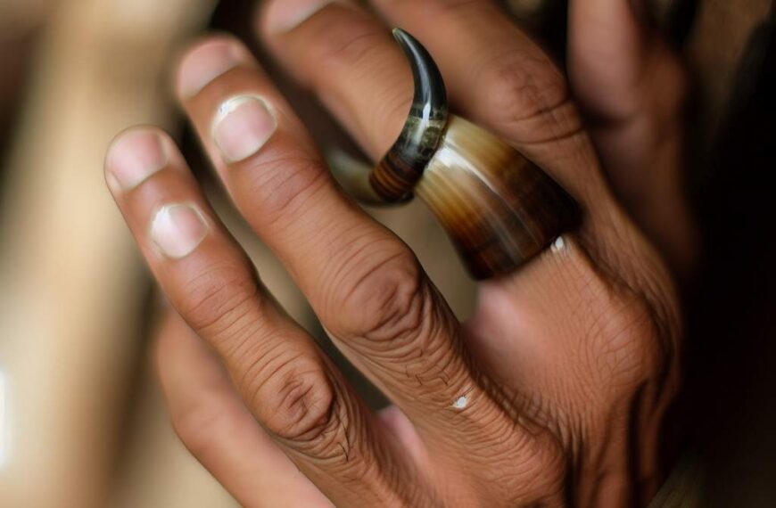 Bague en corne: l&rsquo;accessoire authentique pour un style unique