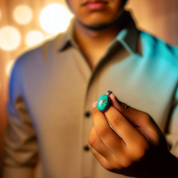 Pendentif turquoise homme : osez le style unique