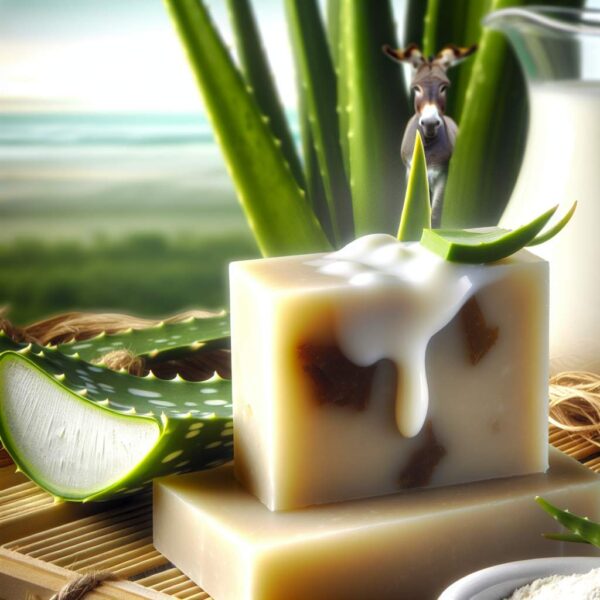 Savon lait d&rsquo;ânesse bio et aloe vera: bienfaits pour la peau sensible et engagement écologique